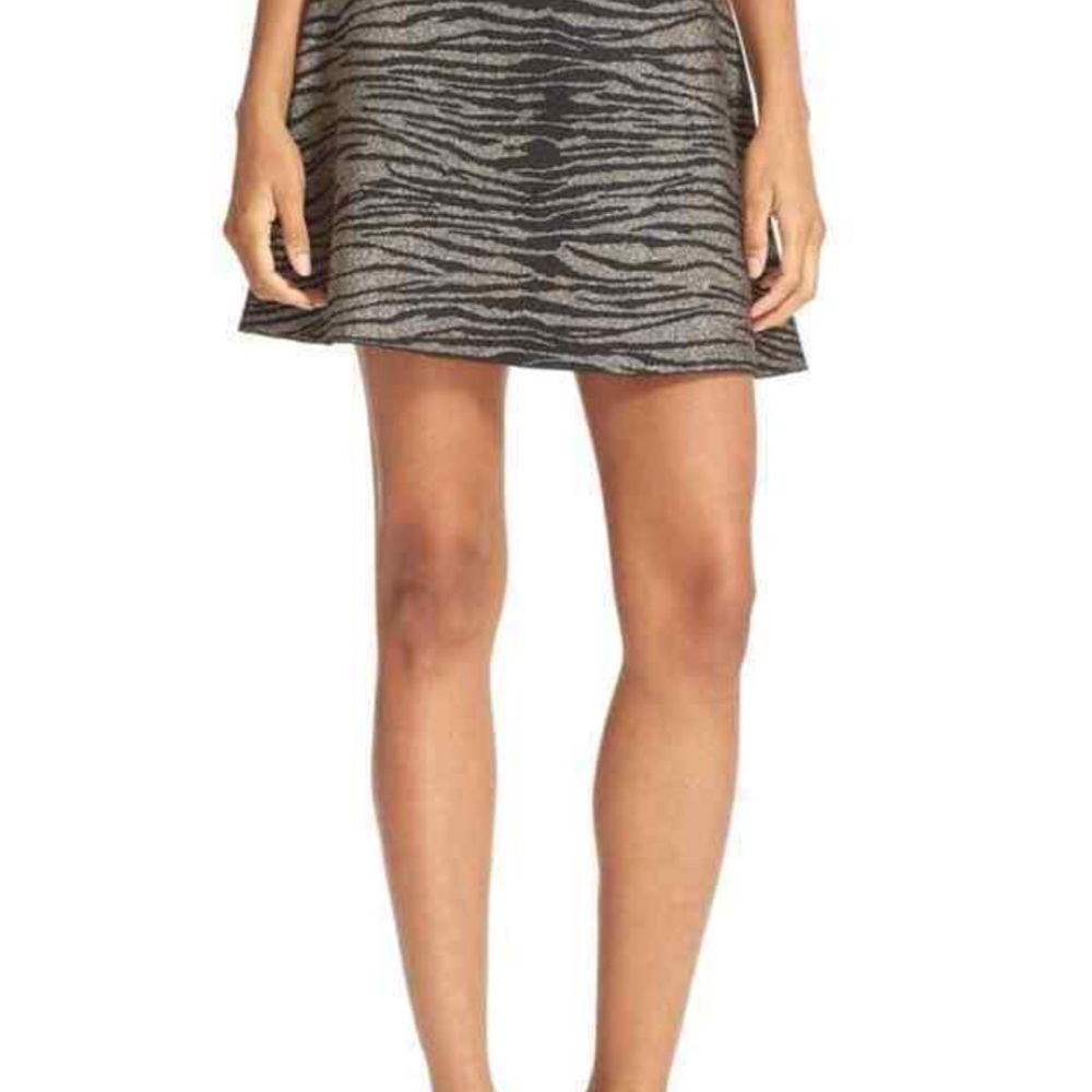 A.L.C. Skirt TIGER Print Knit Flare Skirt 
Size Small